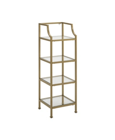 Crosley Aimee Short Etagere In Gold