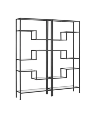 Crosley Sloane 2 Piece Etagere Set In Black