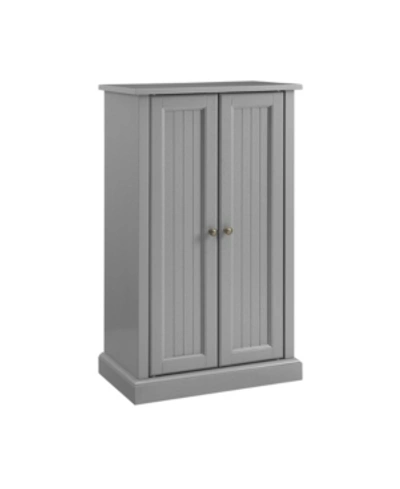 Crosley Seaside Accent Cabinet In Gray