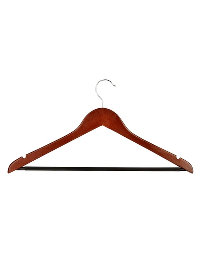 Honey-can-do 24-pack Non Slip Wooden Coat Hangers In Neutral