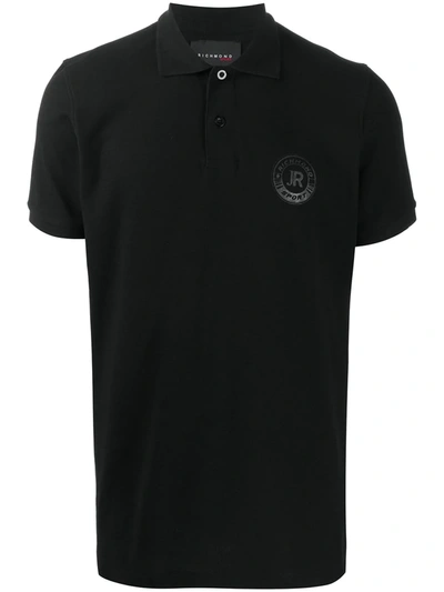 John Richmond Logo-print Polo Shirt In Black
