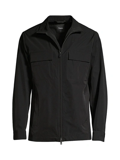 Theory Men's Everett Foundation Tech Jacket In Black