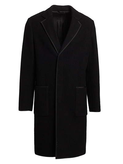 Helmut Lang Men's Virgin Wool-blend Blanket Coat In Black