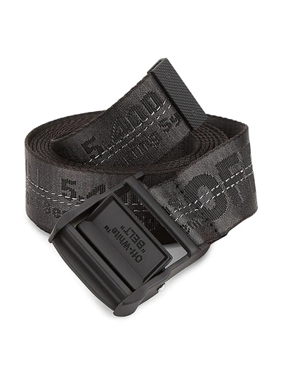 Off-white Belts In Black Synthetic Fibers