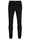 Amiri Men's Velour Skinny Stack Pants In Black