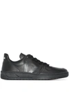 Veja V-10 Cwl Low-top Sneakers In Black Black Sole