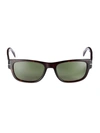 David Beckham Men's 56mm Rectangular Sunglasses In Dark Havana