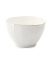 Vietri Lastra Stoneware Deep Serving Bowl In White