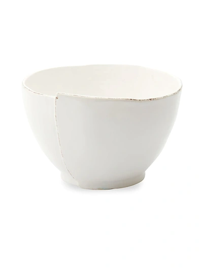 Vietri Lastra Stoneware Deep Serving Bowl In White