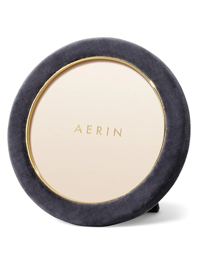 Aerin Valentina Velvet Round Frame