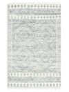 Solo Rugs Ellery Bohemian Shaggy Moroccan Hand Knotted Area Rug In Light Grey