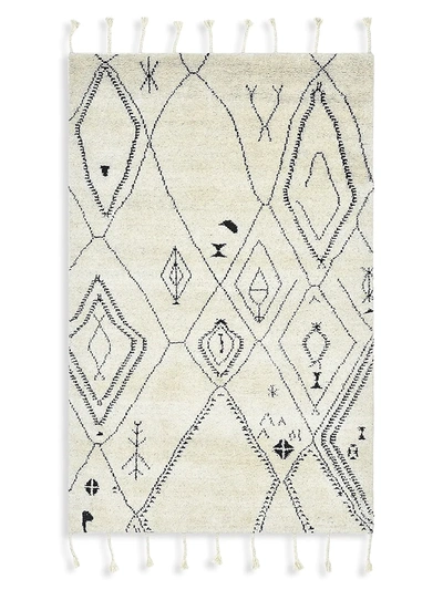 Solo Rugs Henry Bohemian Tribal Hand Knotted Area Rug In Beige