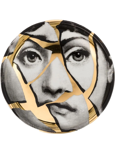 Fornasetti Crack Dish In White