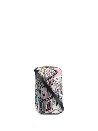 Emilio Pucci Battistero Print Phone Bag In Pink