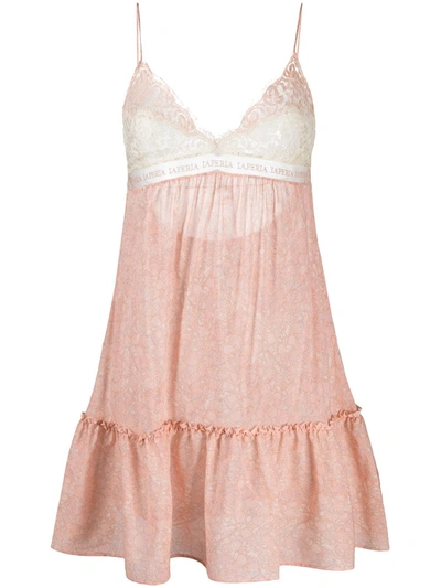 La Perla Floral-print Short Nightdress In Pink
