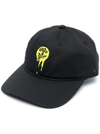 Adidas By 032c Consortium 刺绣logo棒球帽 In Black
