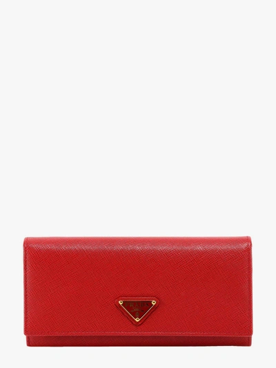 Prada Wallet In Red