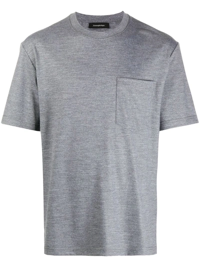Ermenegildo Zegna Patch-pocket T-shirt In Grey