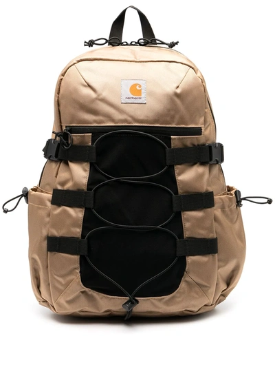 Carhartt Logo-patch Backpack In Brown