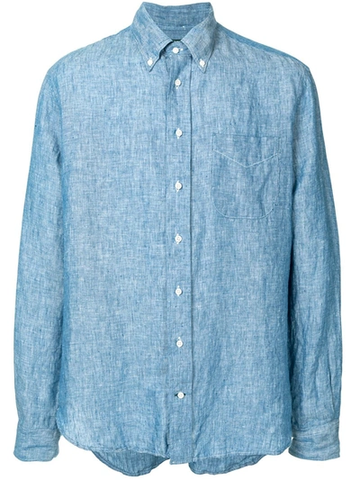 Gitman Vintage Chambray Button Shirt In Blue