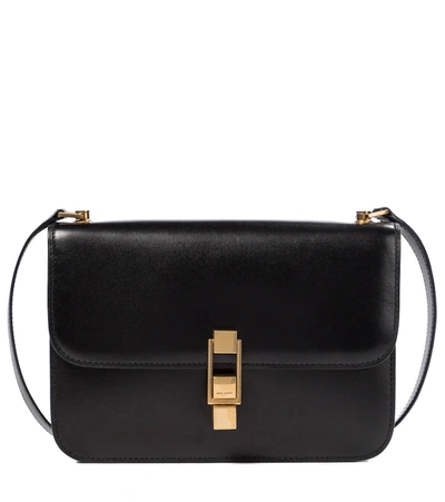 Saint Laurent Le Carré Leather Shoulder Bag In Black