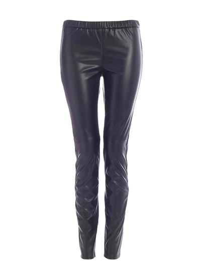 Michael Michael Kors Synthetic Leather Leggings In Black