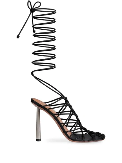 Fenty Caged In 105mm Sandals In Black