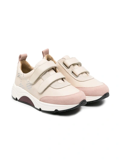 Bonpoint Kids' Chunky Touch-strap Trainers In Cream