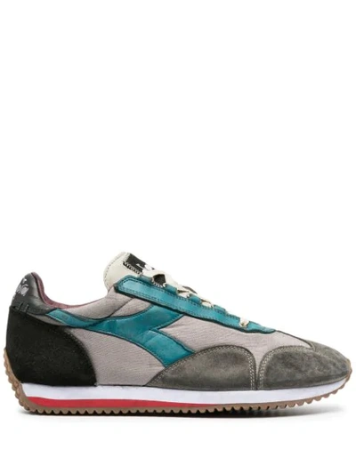 Diadora Equipe H Panelled Sneakers In Green