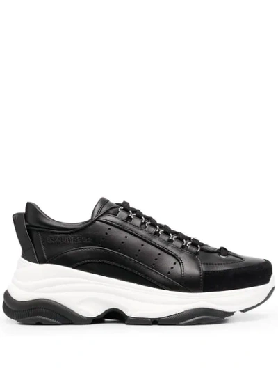 Dsquared2 Chunky Lace-up Trainers In Black