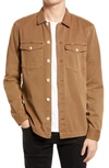 Allsaints Spotter Button-up Shirt Jacket In Clove Brown