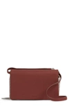 Allsaints Fetch Leather Bag In Brick Red