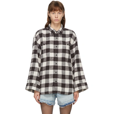 R13 Oversized Checked Cotton-gauze Shirt In Multi-colour