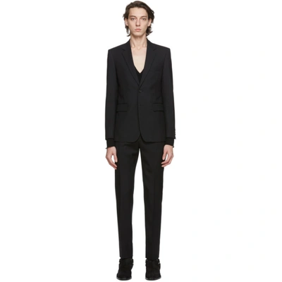 Saint Laurent Black Classic Suit In 1000 Black