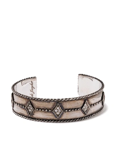 De Jaegher Seven Diamond Bracelet In Silver