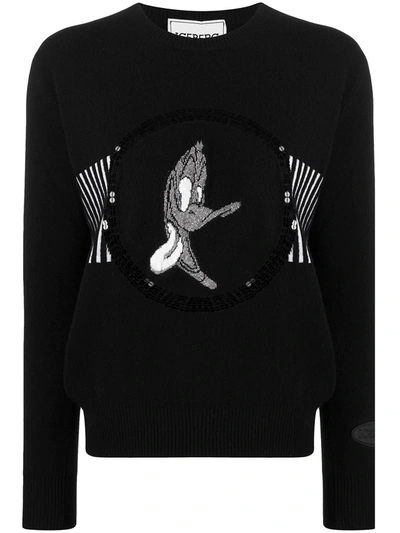 Iceberg Donald Duck Jumper In Black