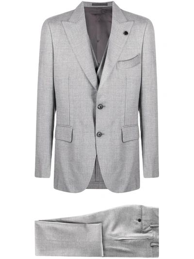 Gabriele Pasini Three-piece Suit In Grey