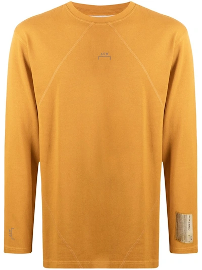 A-cold-wall* Logo Print Sweatshirt In Yellow