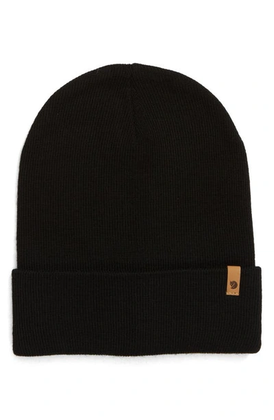 Fjall Raven Classic Knit Hat In Black