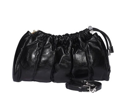 Moncler Seashell Clutch Bag In Black