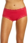 Fleur't Iconic High Waist Boyshorts In Sunkissed Red
