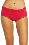 Fleur't Iconic High Boyshorts In Sunkissed Red