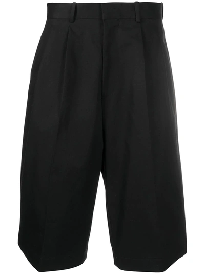 Alexander Mcqueen Loose Tailored Shorts In Black