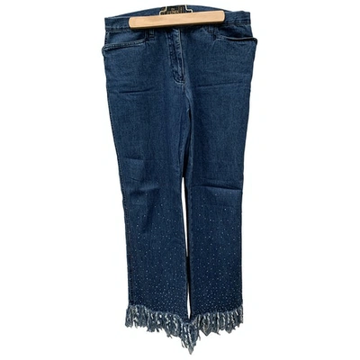 Pre-owned Fendi Navy Denim - Jeans Jeans