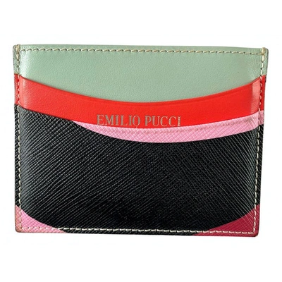 Pre-owned Emilio Pucci Multicolour Leather Purses, Wallet & Cases