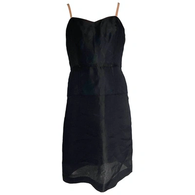 Pre-owned Marc By Marc Jacobs Silk Mid-length Dress In Black