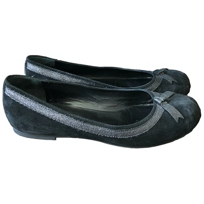 Pre-owned Mauro Grifoni Ballet Flats In Black