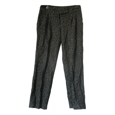 Pre-owned Roberto Cavalli Wool Large Pants In Multicolour