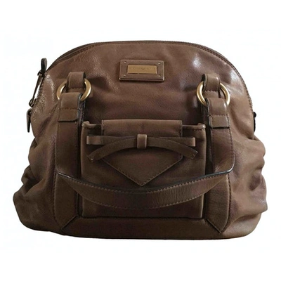 Pre-owned Emporio Armani Handbag In Brown