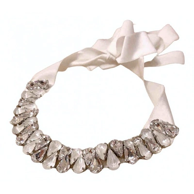 Pre-owned Erickson Beamon Necklace In White